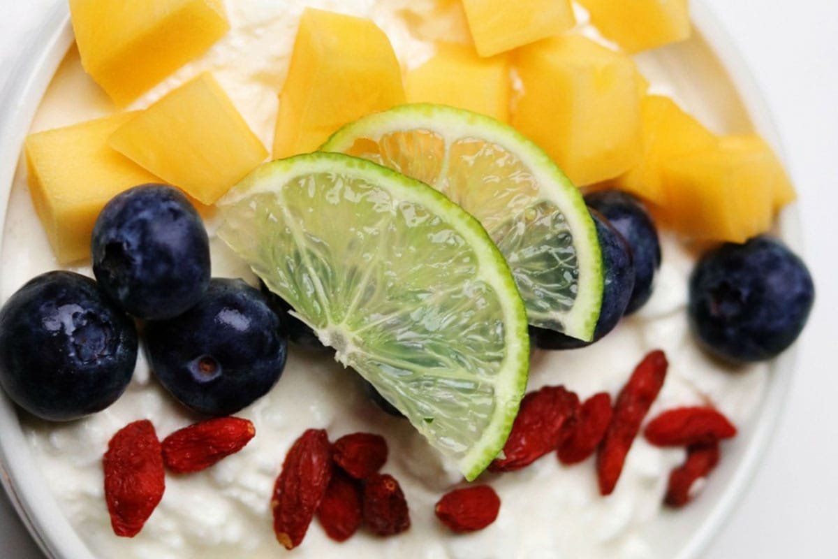 Recette Fromage Blanc aux Fruits et aux Baies de Goji