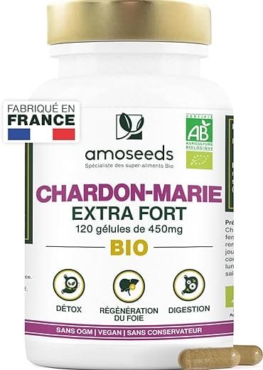 Chardon-Marie BIO : Un régénérateur de foie extra fort pour une protection et une détoxification optimale ! Chardon-Marie BIO : Un régénérateur de foie extra fort pour une protection et une détoxification optimale !