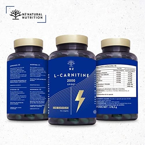 L-CARNITINE Naturelle 2000: un boost d'énergie pour des performances sportives accrues L-CARNITINE 2000 N2 Natural Nutrition : un boost d'énergie pour des performances sportives accrues